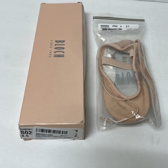 Bloch Dance Girl's Dansoft Full Sole Leather Toddler Ballet Slipper/Shoe, Pink - Picture 9 of 10